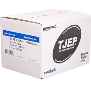 TJEP PZ-16 staples 32 mm, w/glue, CD