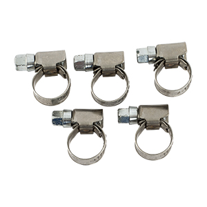 TJEP adj. hose clamp, 8-12 mm, 5 pcs.