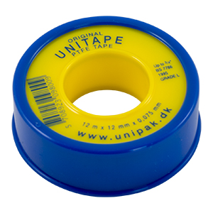 TJEP teflon thread seal tape, 12mm x 0,75 mm x 12 m